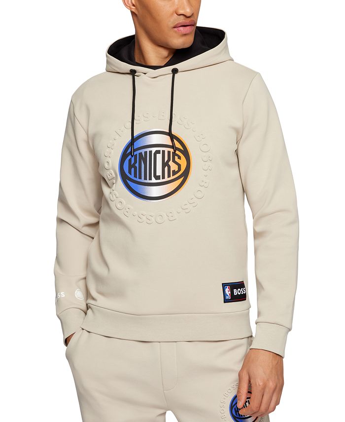 Hugo Boss BOSS x NBA Men's New York Knicks Cotton-Blend Sweatshirt - Macy's
