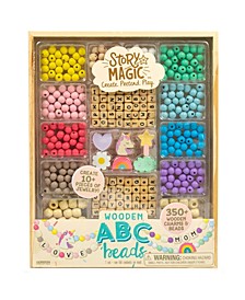 Wooden ABC Beads, 168 Piece