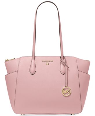 michael kors light pink and brown bag