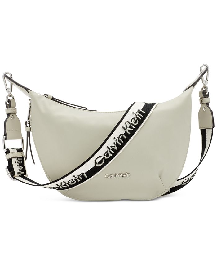 Calvin Klein Maddi Crossbody Brown/Khaki/White One Size: Handbags