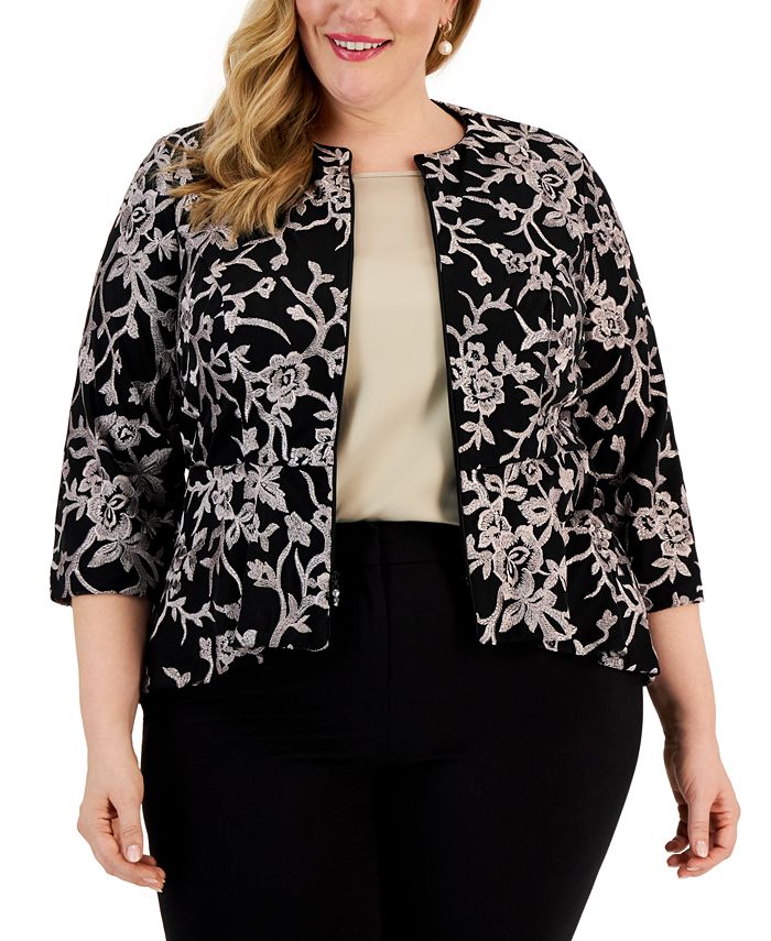 Alex evening deals jackets plus size