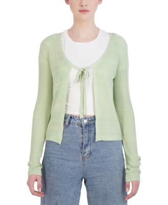 BCBGeneration Long Sleeve Tie-Front 