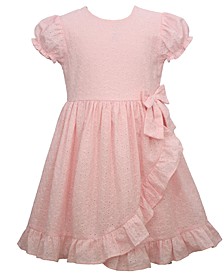 Toddler Girls Side Ruffle Skirt Dress