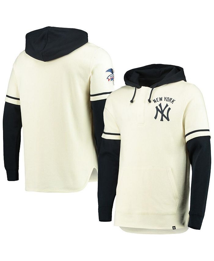New York Yankees Men's 47 Brand Fall Navy Shortstop Pullover Hoodie