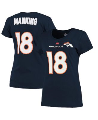 Nike Peyton Manning Denver Broncos #18 Name & Number T-Shirt - Navy Blue