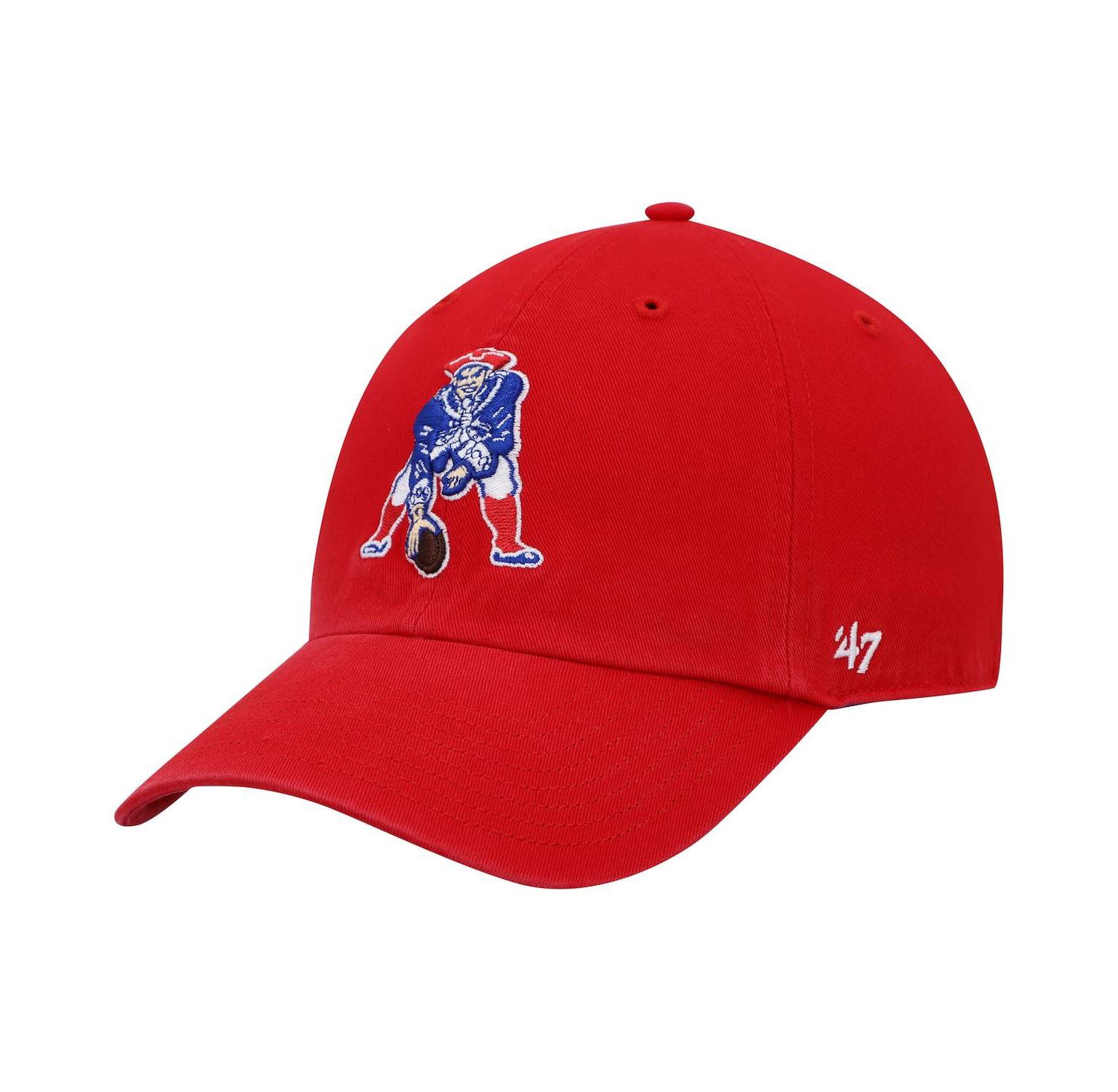 Men's '47 Red New England Patriots Clean Up Legacy Adjustable Hat