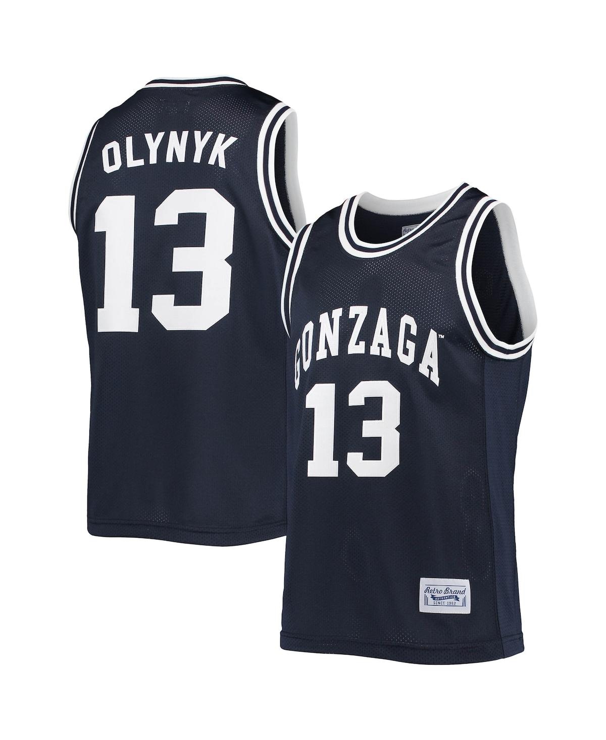 Men's Original Retro Brand Kelly Olynyk Navy Gonzaga Bulldogs Alumni Commemorative Classic Basketball Jersey - Navy