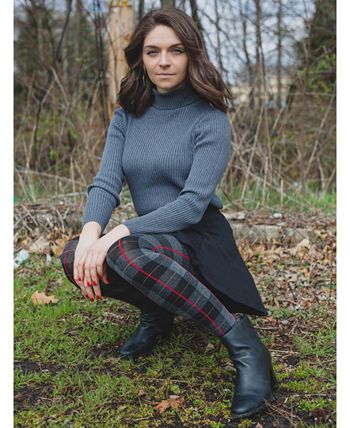 Women's Glasgow Large Tartan Plaid Sweater Tights