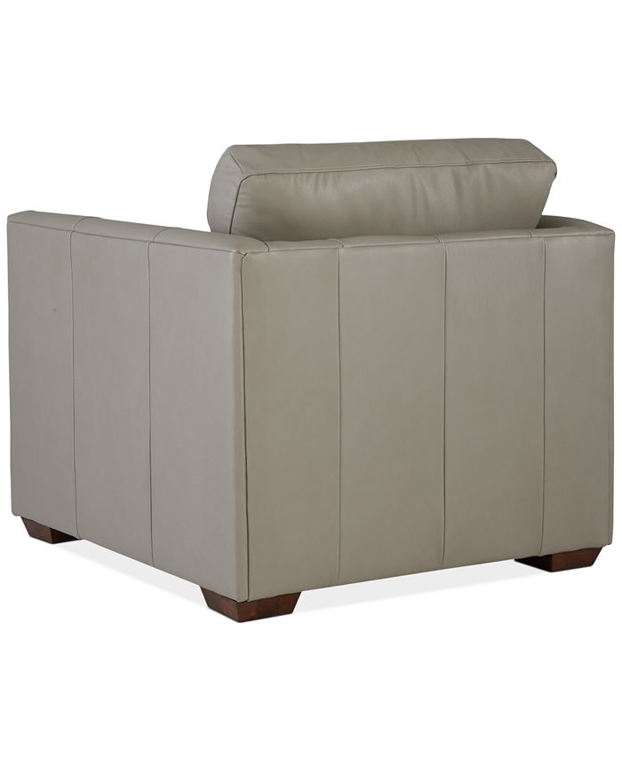 Macy's Cheriel 39" Leather Chair, Created for Macy's & Reviews
