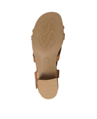 Women's Velvet Block Heel Sandals