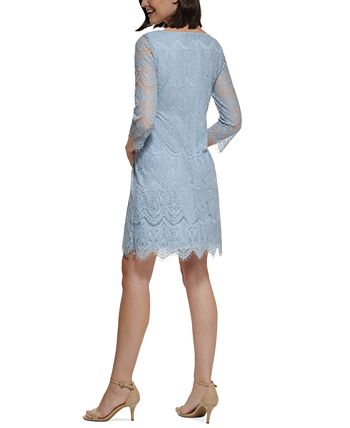 Jessica howard blue lace dress top