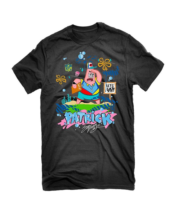 Junk Food Women's Black Nfl Spongebob X King Saladeen Patrick Coach T 