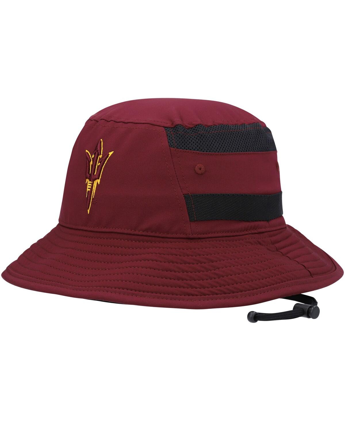Men's adidasArizona State Sun Devils 2021 Sideline Aeroready Bucket Hat - Maroon