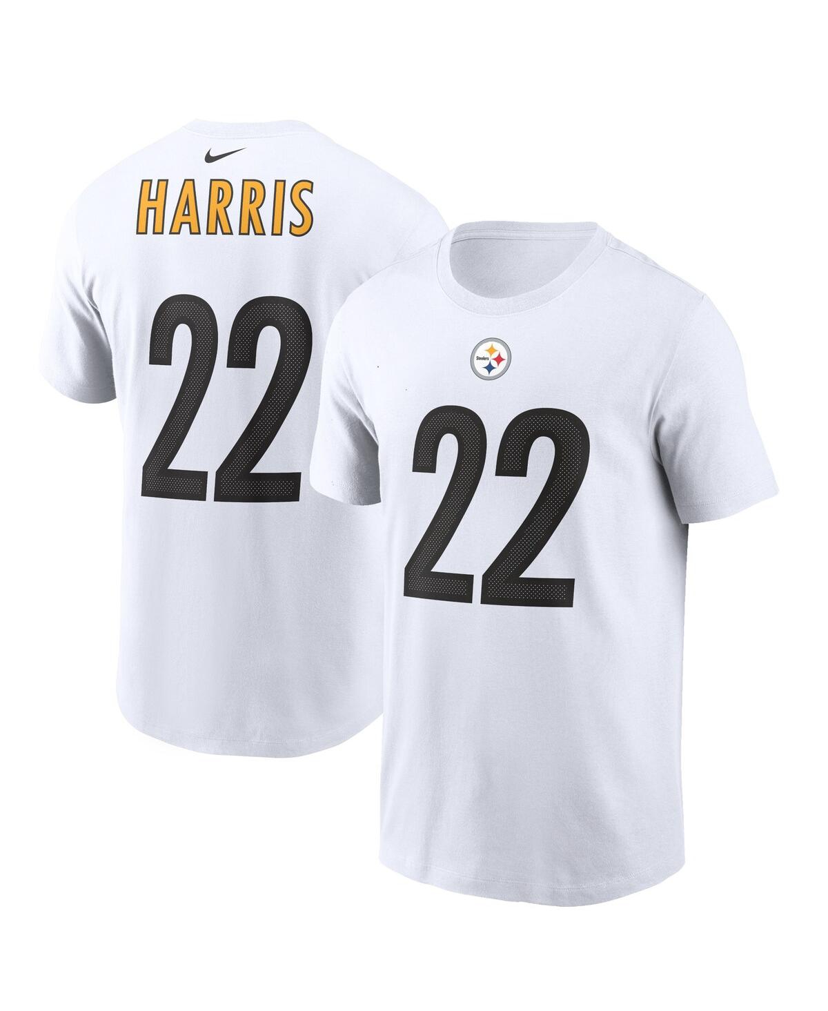 Men's Nike Najee HarrisPittsburgh Steelers Player Name Number T-shirt - White