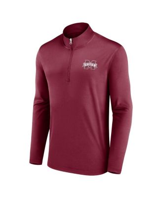 Men's Maroon Mississippi State Bulldogs Underdog Mindset Quarter-Zip Top