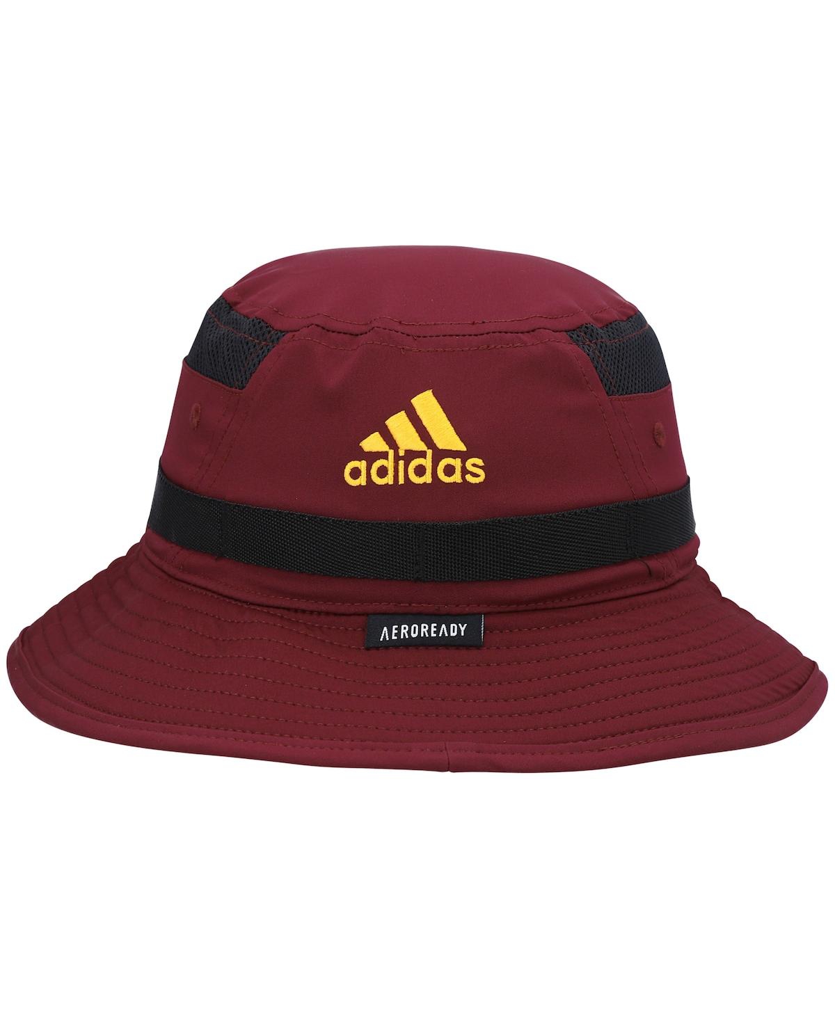 Men's adidasArizona State Sun Devils 2021 Sideline Aeroready Bucket Hat - Maroon