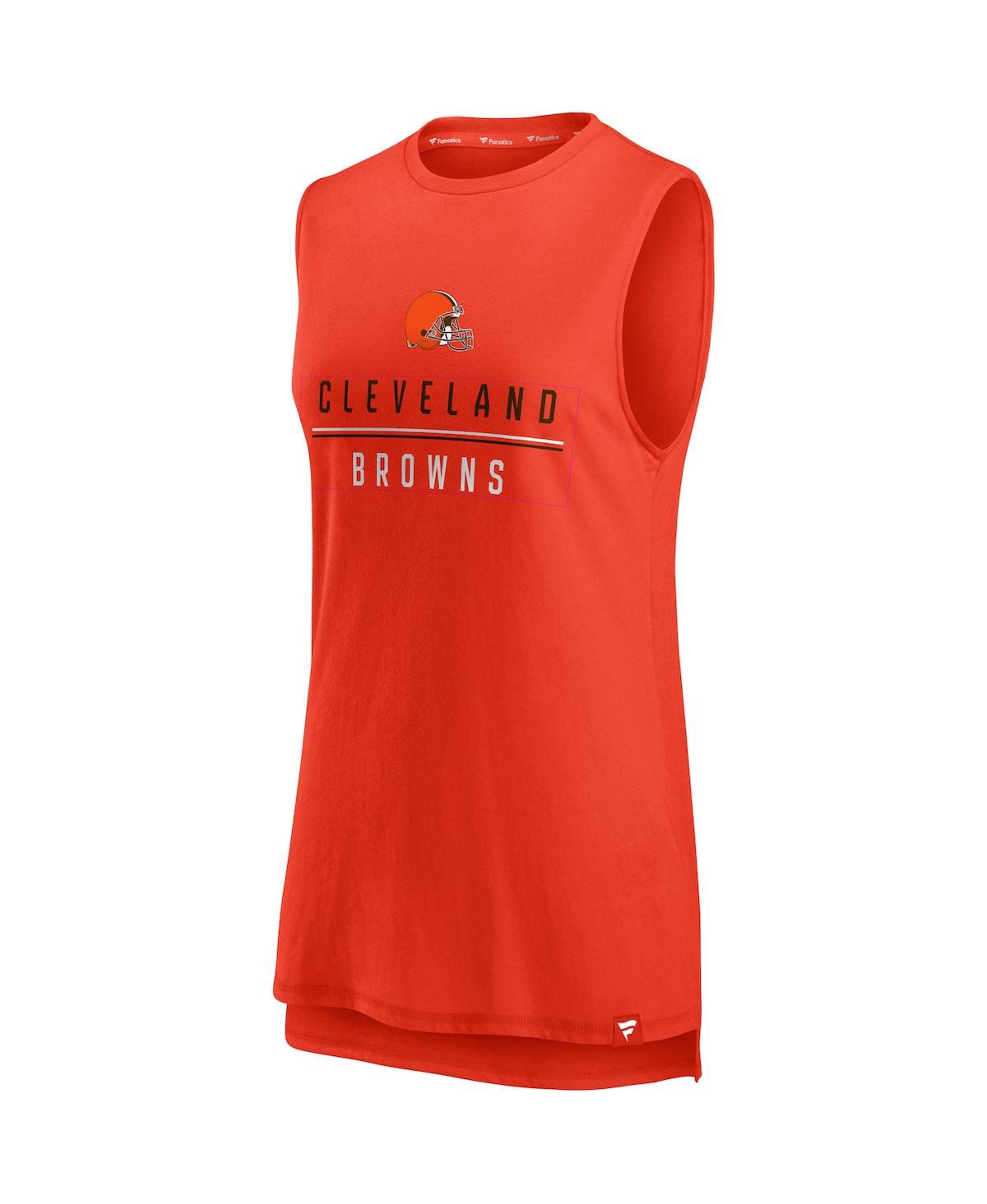Women's FanaticsCleveland Browns True Contender Tank Top - Orange