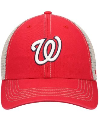 Men's '47 Red Washington Nationals Trawler Clean Up Trucker Snapback Hat