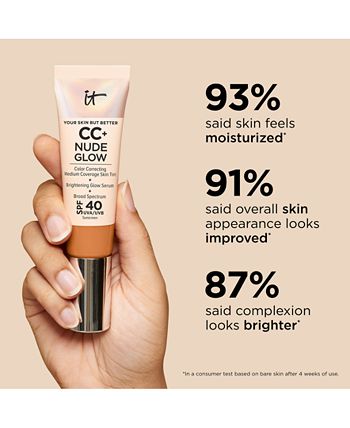 IT Cosmetics CC+ Nude Glow Lightweight Foundation + Glow Serum SPF 40
