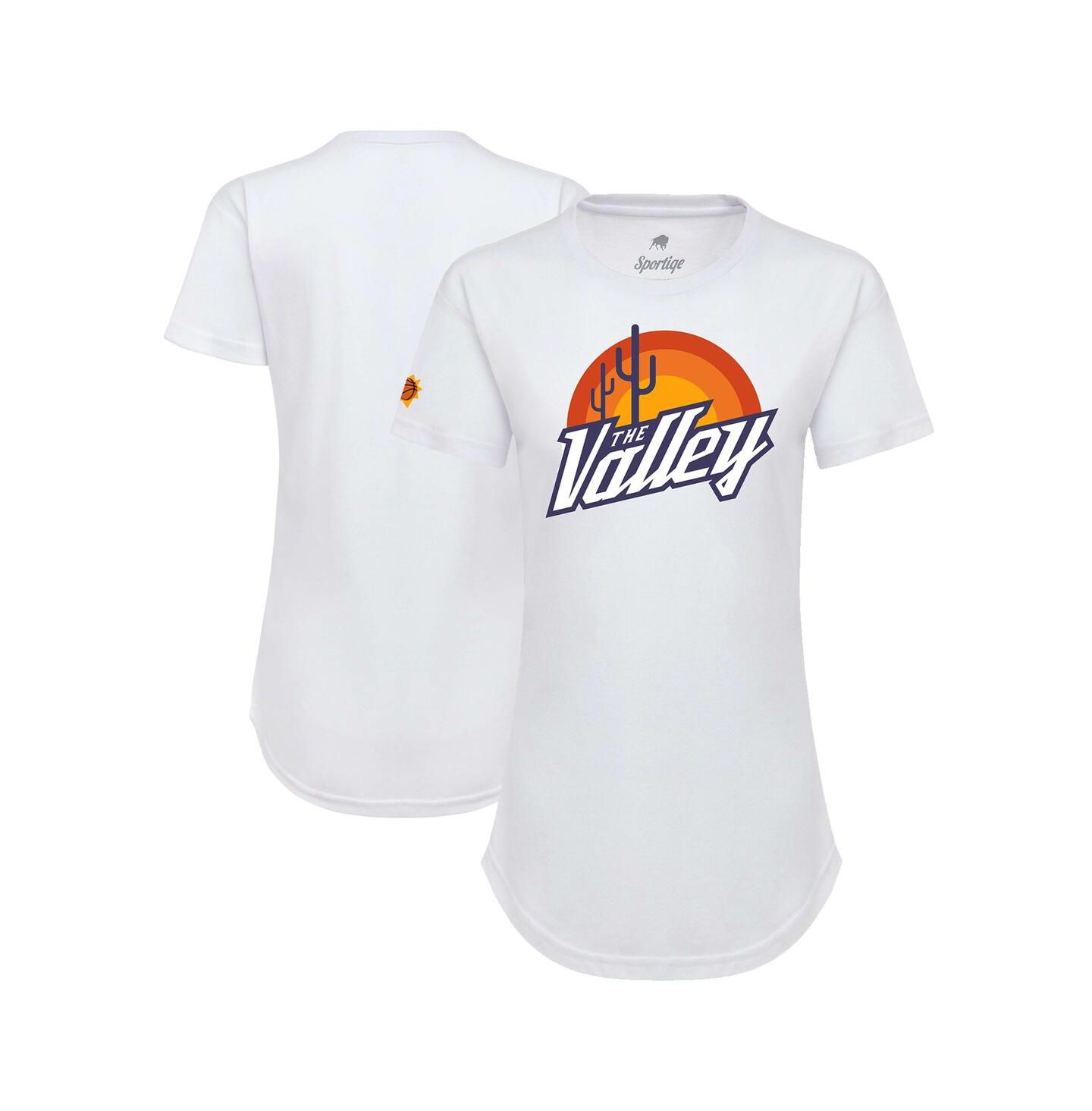 Женская футболка Sportiqe White Phoenix Suns 2021/22 City Edition Phoebe — фото 1