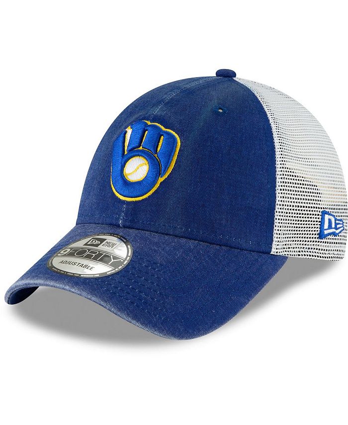 Men's Mitchell & Ness Royal Milwaukee Brewers Cooperstown