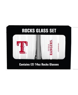 Texas Rangers 14 oz Two-Pack Rocks Glass Set - Macy's