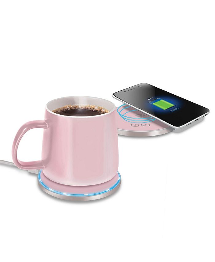 2-in-1 Wireless Charging Coffee Mug Warmer Set Type C Port