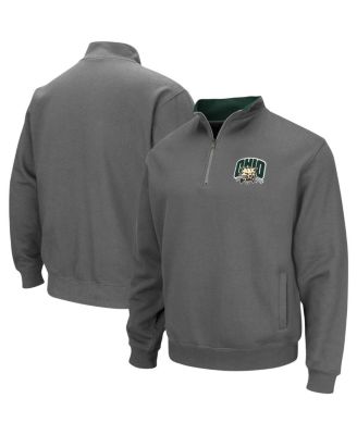 Men's Charcoal Ohio Bobcats Tortugas Logo Quarter-Zip Jacket