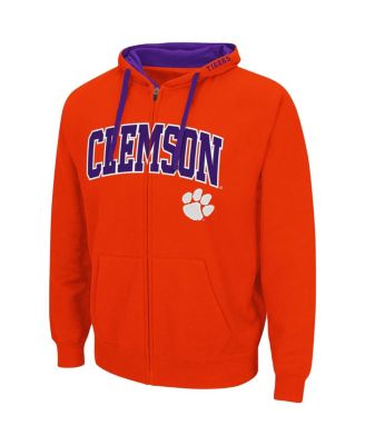 Men's Orange Clemson Tigers Big and Tall Full-Zip Hoodie
