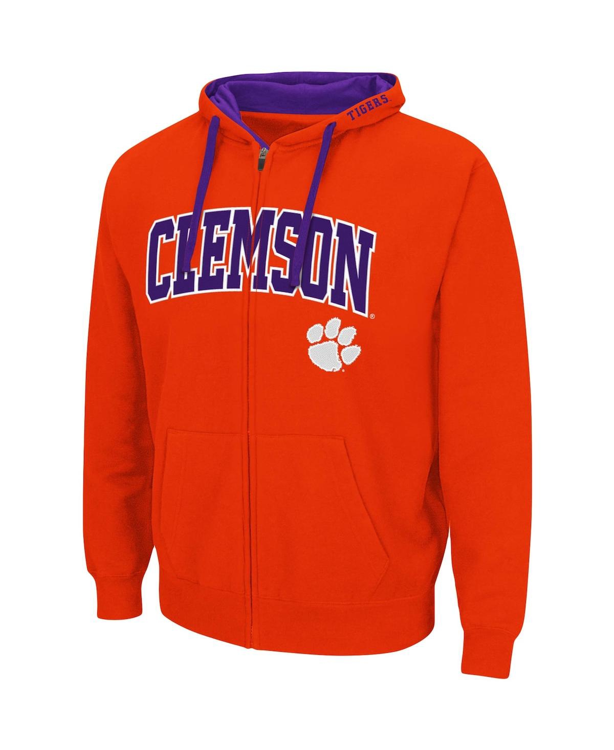 Men's ColosseumClemson Tigers Big and Tall Full-Zip Hoodie - Orange