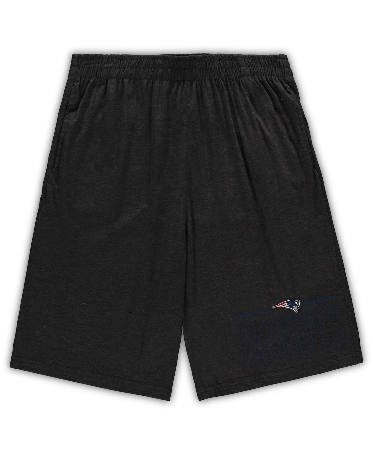 Concepts Sport Men's  Navy, Heathered Charcoal New England Patriots Big And Tall T-shirt And Shorts S In Navy,heathered Charcoal
