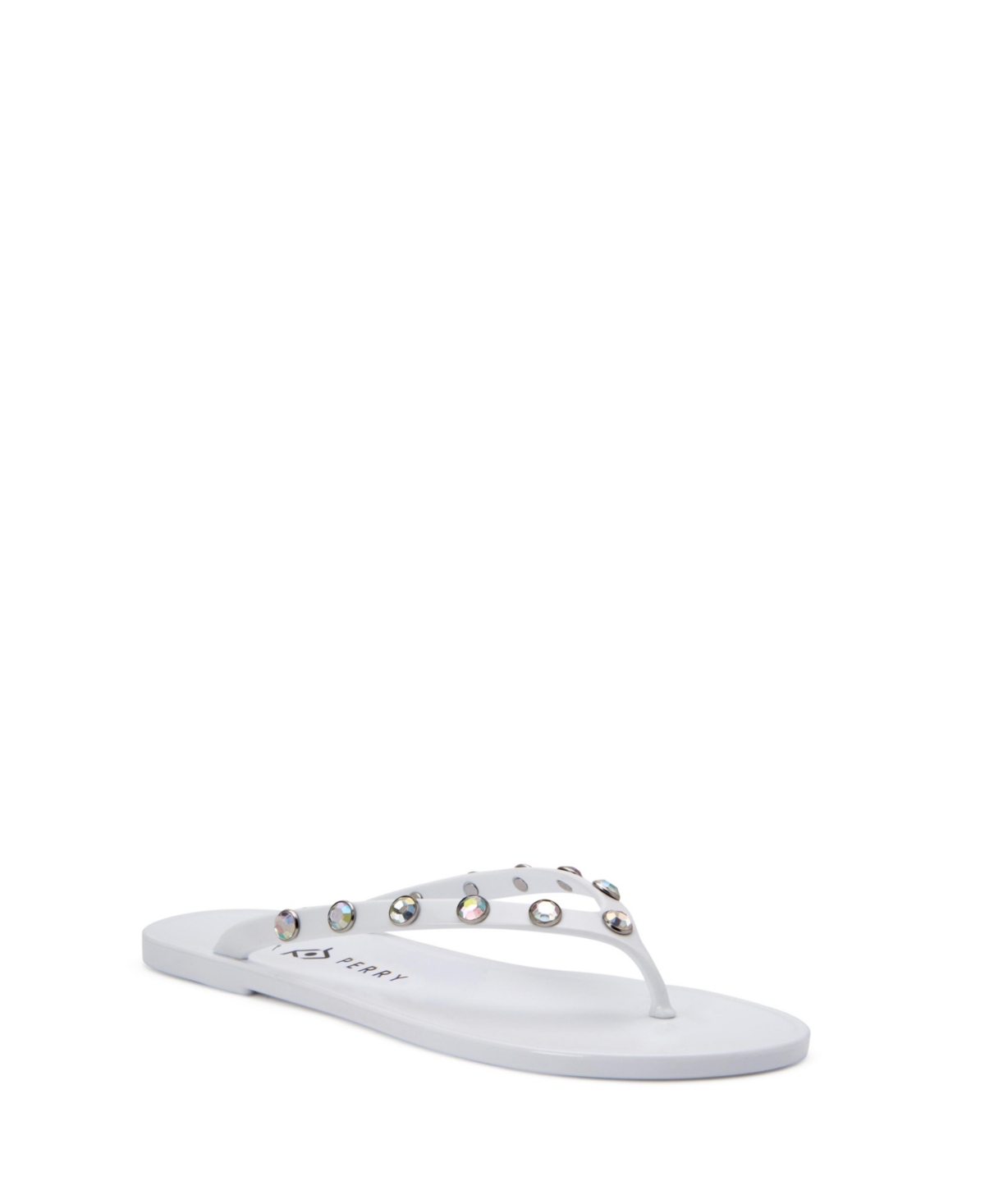 Shop Katy Perry Women's The Geli Gem Flat Thong Sandals In White