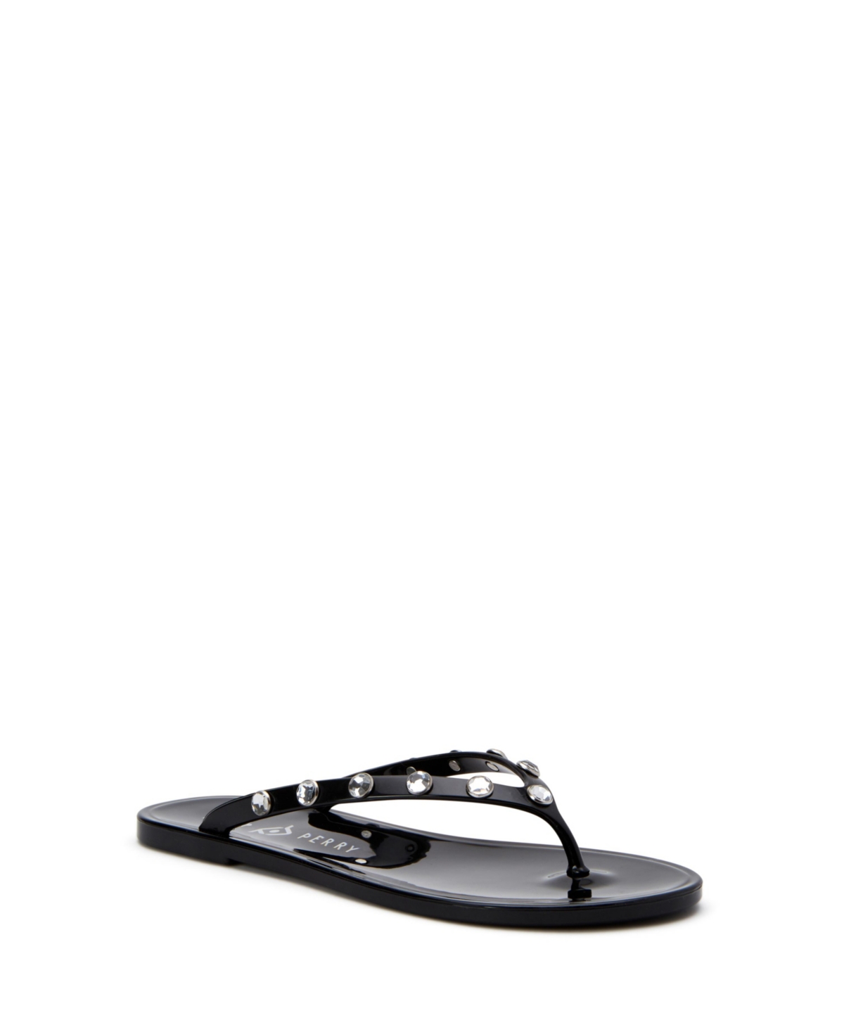 Shop Katy Perry Women's The Geli Gem Flat Thong Sandals In Black
