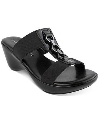 Karen Scott Pimaa Slide-On Wedge Sandals, Created for Macy's - Macy's