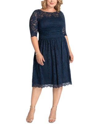 Kiyonna Women's Plus Size Luna Lace Dress - Macy's