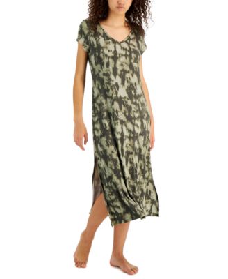 Alfani - Printed Short-Sleeve Nightgown