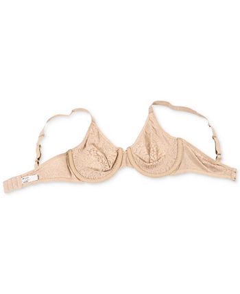 Buy Wacoal Halo Lace Non-Padded Wired 3/4Th Cup Lace Everyday Comfort Bra -  Beige (32C) Online