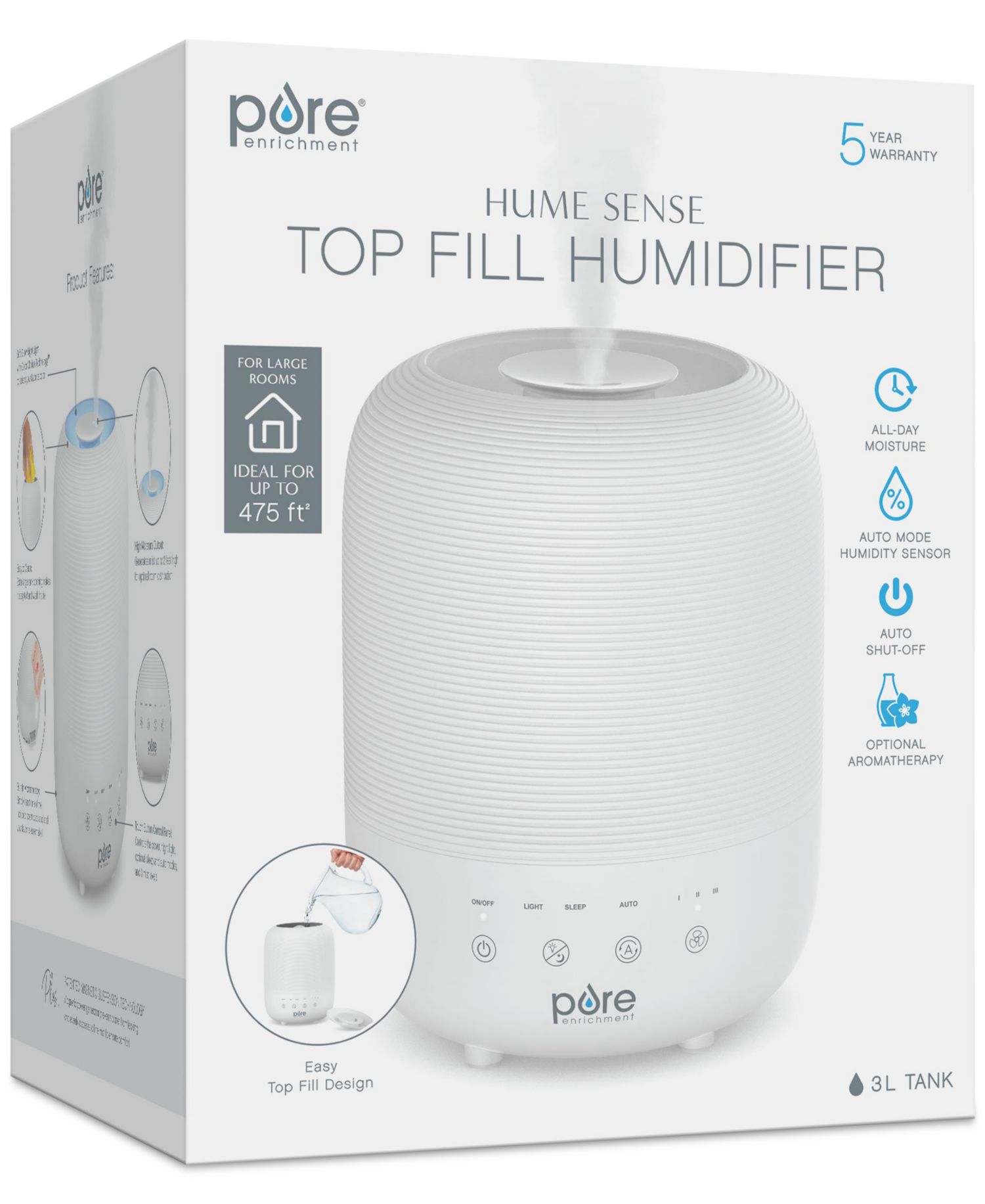 HUME Sense Top-Fill Humidifier