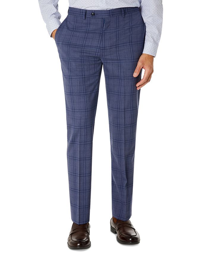 Calvin Klein Men's Slim-Fit Plaid Suit Separate Pant & Reviews - Suits &  Tuxedos - Men - Macy's