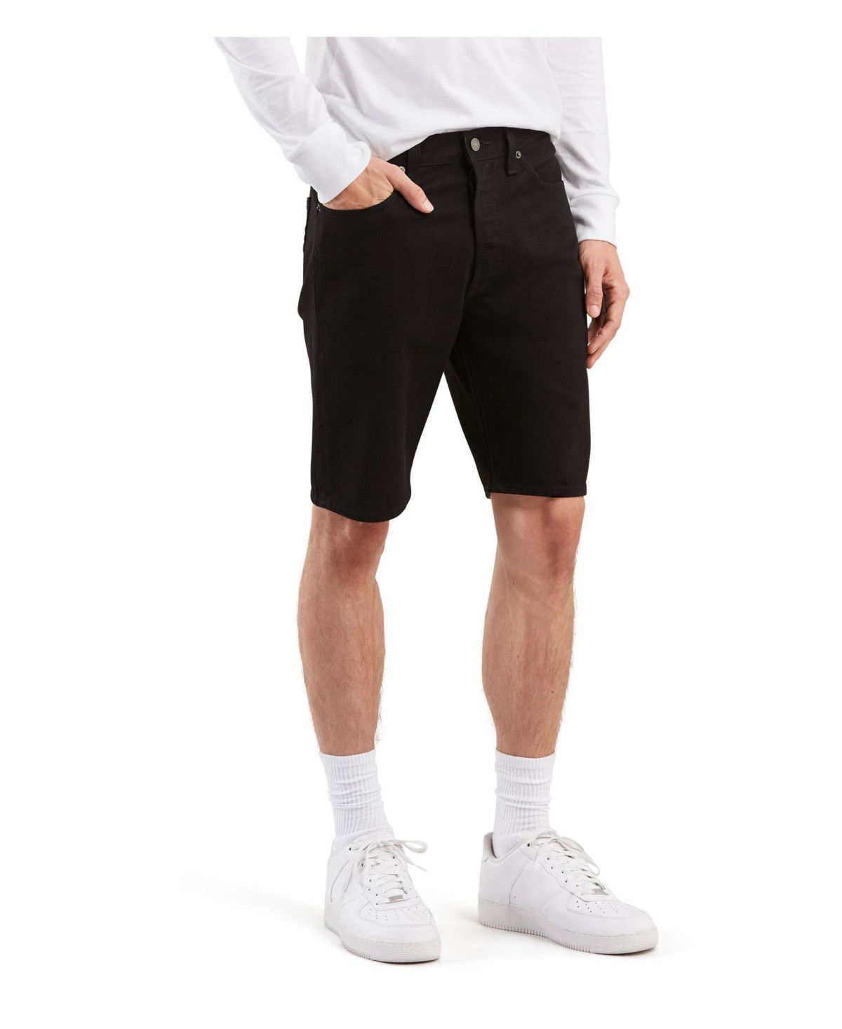 Мужские Levi's Men's 501™ Original Hemmed Stretch 9" Jean Shorts — фото 1