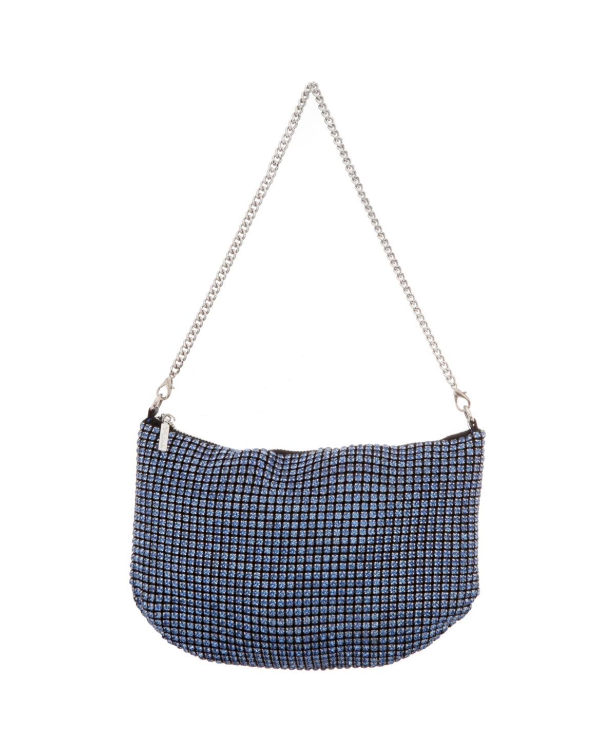 Women's Large Crystal Baguette Shoulder Bag - Lt Blue