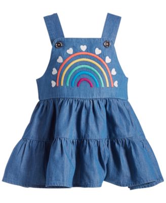 First Impressions - Baby Girls Rainbow Tiered Jumper