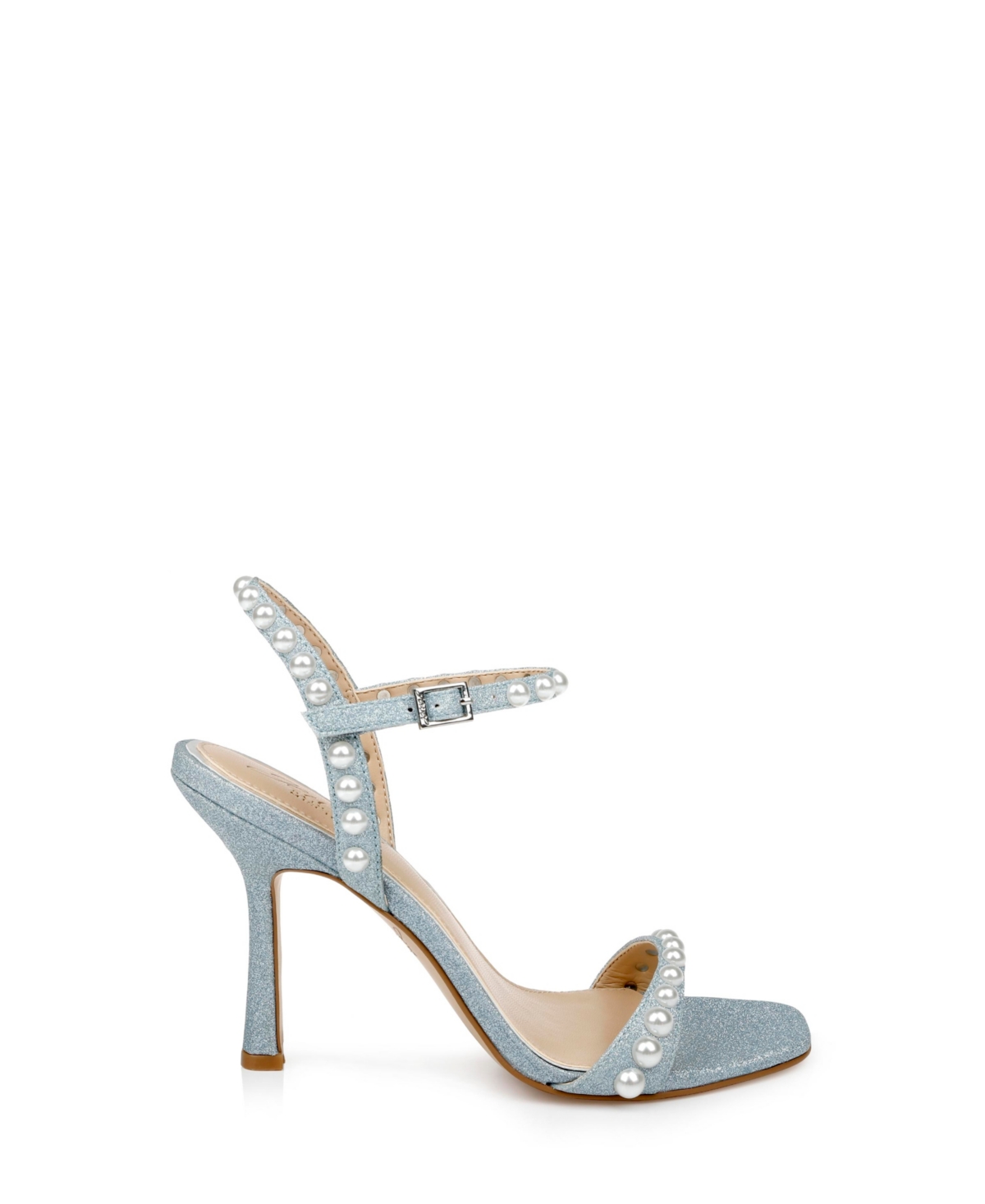 Jewel Badgley Mischka Women's Damaris Pearl Embellished Stiletto Evening Sandals