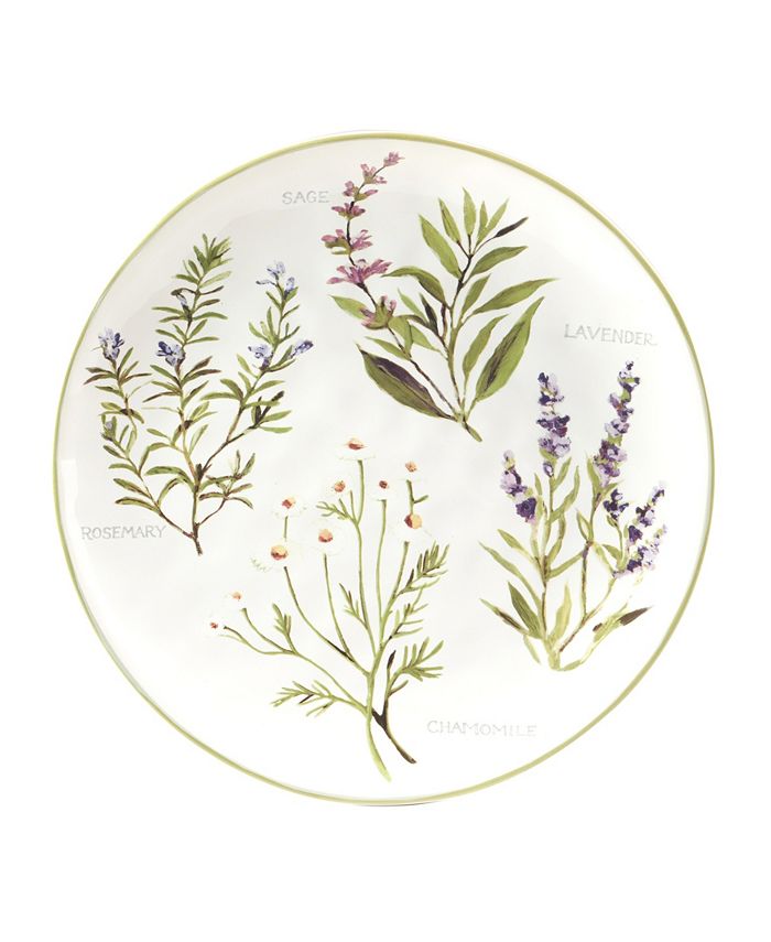 Certified International Fresh Herbs Dinner Plates, Set of 4 Macy's