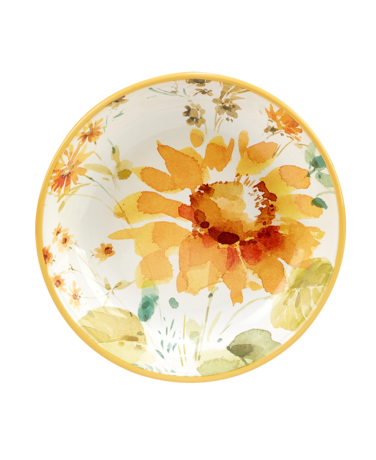 Certified International Sunflowers Forever Soup Bowl, Set of 4