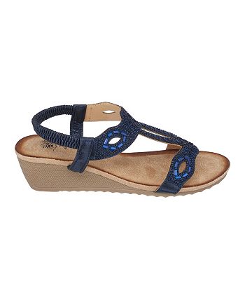 GC Shoes Women's Pelle Low Wedge Sandals - Macy's