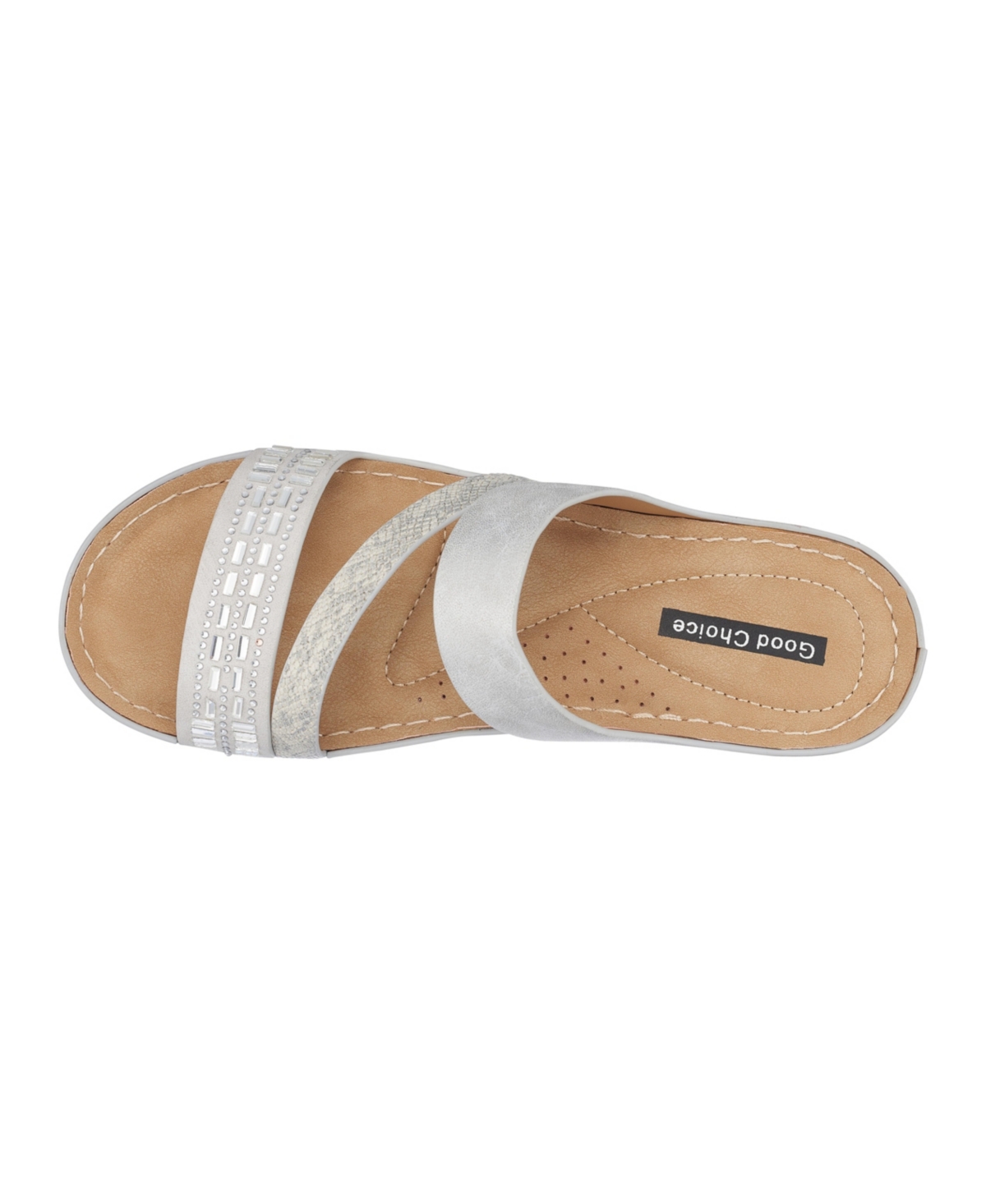 Gc Shoes Women's Tera Wedge Sandals - Silver-Tone