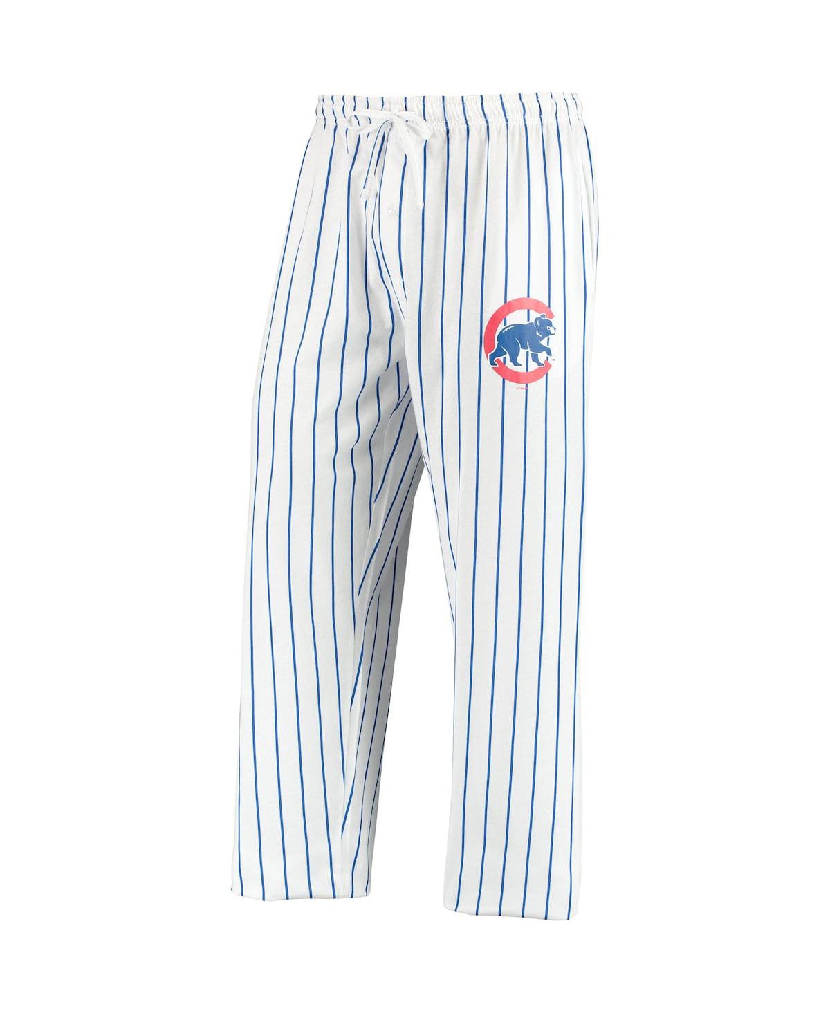 Shop Concepts Sport Men's  White, Royal Chicago Cubs Vigor Lounge Pant In White,royal