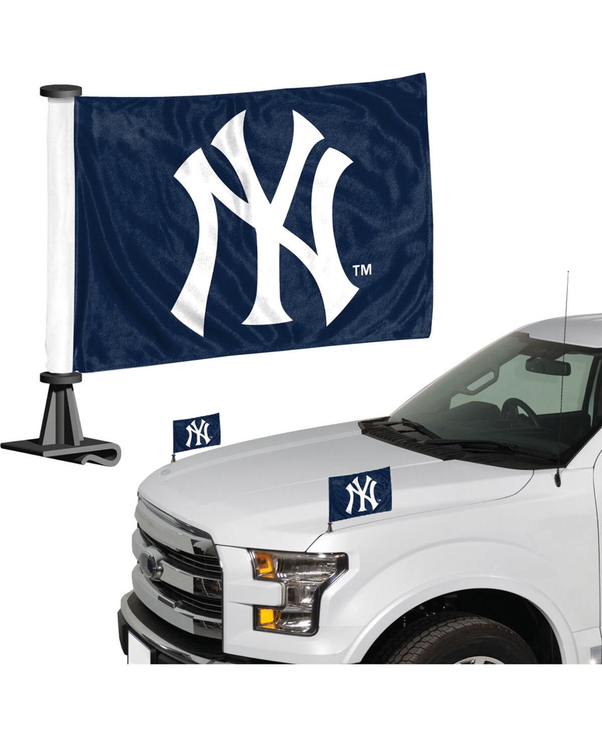Pro Mark New York Yankees Auto Ambassador Flag Set - Blue