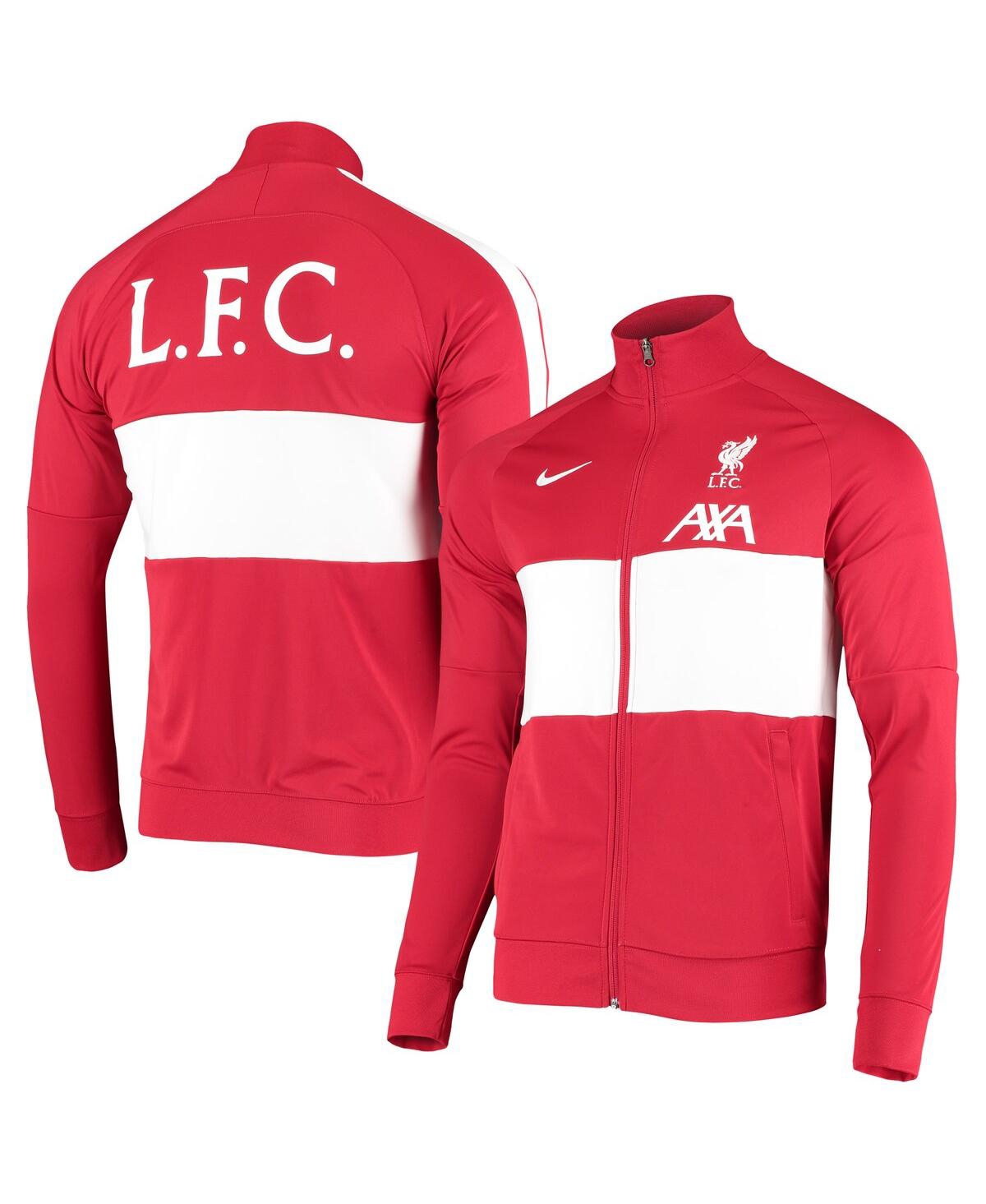 Men's Nike Red Liverpool I96 Anthem Track Raglan Full-Zip Performance Jacket